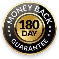 180-day money back guarantee